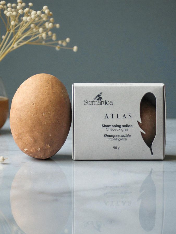 Shampoing solide sans sulfate pour cuir chevelu qui regraisse vite