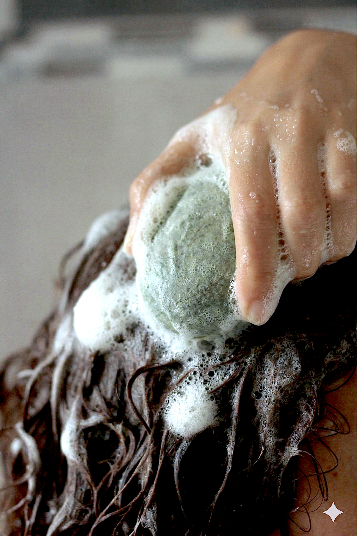 Shampoing solide universel à la spiruline, 85 g, jusqu'à 60 lavages